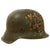 Original German WWII USGI Decorated 176th General Hospital M42 Army Heer Helmet with Inscribed Relic Liner - Stamped NS64 Original Items