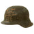 Original German WWII USGI Decorated 176th General Hospital M42 Army Heer Helmet with Inscribed Relic Liner - Stamped NS64 Original Items