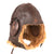 Original Japanese WWII Imperial Japanese Army Air Service Fur Lined Leather Flight Helmet with Avionics Original Items