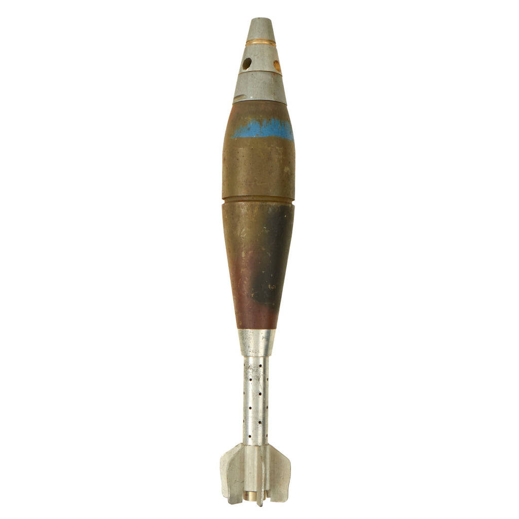 Original U.S. Vietnam War Inert M374A1 Practice HE 81mm Mortar Round - Dated 1973 Original Items