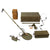 Original U.S. WWII 1945 Dated SCR 625-H Mine Detector - Converted from SCR 625-C - Post War Depot Markings Original Items
