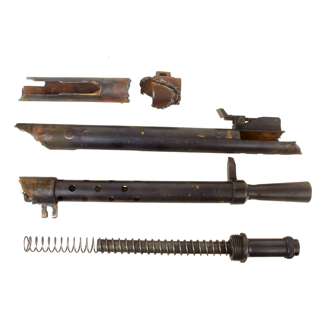 Original French WWI Inert Fusil-Mitrailleur Modèle 1915 CSRG Chauchat Demilitarized Machine Gun Receiver & Barrel Jacket with Buffer Original Items