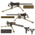 Original U.S. WWII Type Browning .30 Caliber M1919A4 Display Machine Gun with USGI Tripod, Pintle, T&E, Ammo Can, and Dummy Ammo Belt