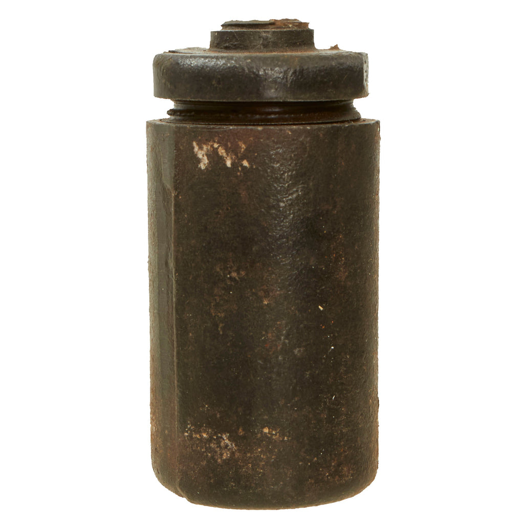 Original Italian WWI B.P.D. Hand Grenade with Broken Brass Fuze Screw Cover - Inert Original Items