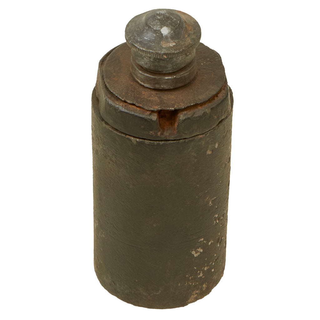 Original Italian WWI B.P.D. Hand Grenade with Brass Fuze Screw Cover - Inert Original Items