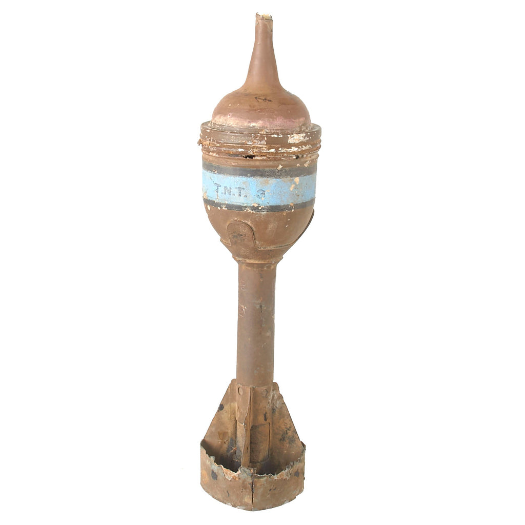 Original WWII British Inert PIAT Anti-Tank Bomb Launcher Round - Dated October 1944 Original Items