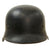 Original German WWII M34 Civic Square Dip NSDAP Double Decal Police Steel Helmet with Liner & 4 Point Chinstrap - Ordnungspolizei Original Items