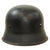 Original German WWII M34 Civic Square Dip NSDAP Double Decal Police Steel Helmet with Liner & 4 Point Chinstrap - Ordnungspolizei Original Items