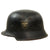 Original German WWII M34 Civic Square Dip NSDAP Double Decal Police Steel Helmet with Liner & 4 Point Chinstrap - Ordnungspolizei Original Items