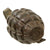 Original U.S. WWII Inert Service-Worn MkII Pineapple Grenade with Yellow Ring & M10A2 Fuze in Husk Original Items