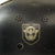 Original German WWII M34 Civic Square Dip Aluminum Fire Police Helmet by BXF with Double Decals and Comb - Feuerwehr Helmet Original Items