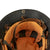 Original German WWII M34 Civic Square Dip Aluminum Fire Police Helmet by BXF with Double Decals and Comb - Feuerwehr Helmet Original Items