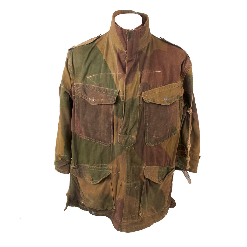 Original British WWII Parachute Regiment Airborne Troops Major’s 2nd Pattern Denison Smock with Jump Wings & Jack Knife on Rope - Dated 1945 Original Items
