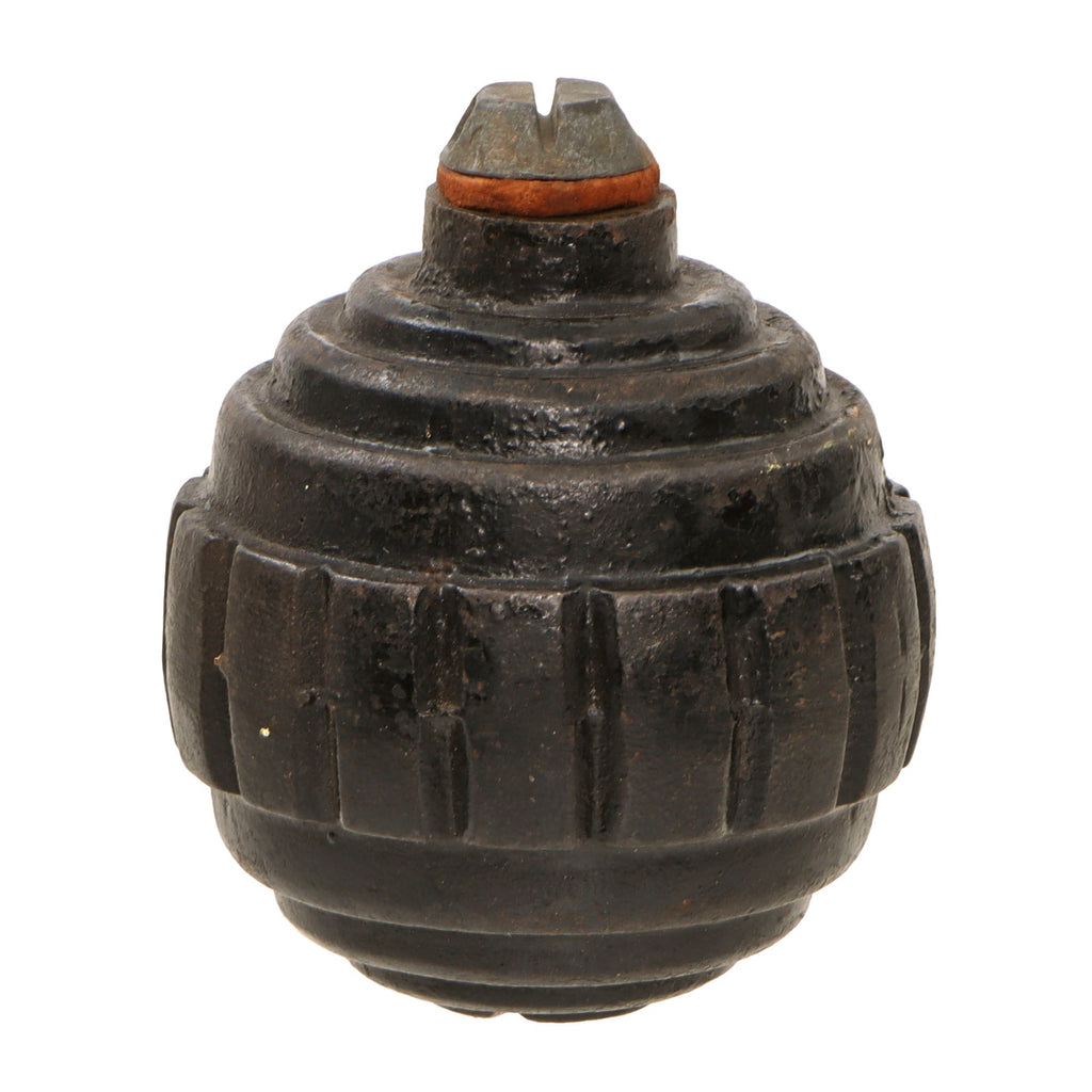 Original Imperial German WWI Model 1915 n/A Ball Hand Fragmentation Inert Grenade With Transit Plug - Kugelhandgranate Original Items