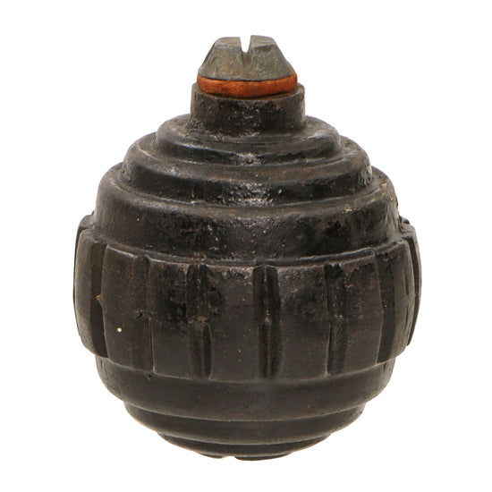 Original Imperial German WWI Model 1915 n/A Ball Hand Fragmentation Inert Grenade With Transit Plug - Kugelhandgranate Original Items