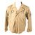 Original U.S. WWII M-1941 Field Jacket with Axis Prisoner of War PW Stenciled Uniform Jacket with Copy of Note Found in Pocket with Names of Fallen Comrades Original Items