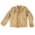 Original U.S. WWII M-1941 Field Jacket with Axis Prisoner of War PW Stenciled Uniform Jacket with Copy of Note Found in Pocket with Names of Fallen Comrades Original Items
