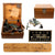 Original WWII Imperial Japanese Navy Type 96 Naval Sextant in Wood Case Captured by American Officer with Inscription on Strap - Dated December 1944 Original Items