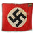 Original German WWII NSDAP Local Group Schifflingen Fringed Political Unit Storm Flag - 47" x 53" Original Items