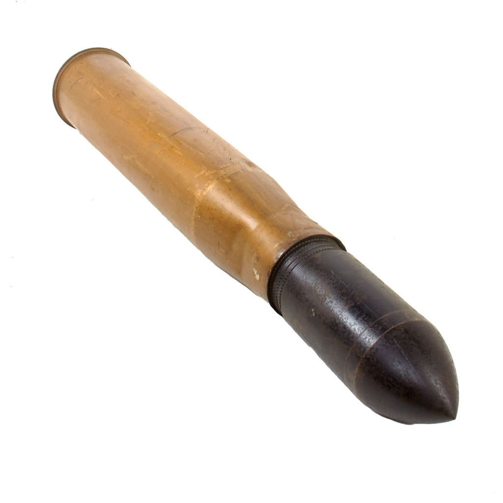 Original U.S. WWII Inert 90mm Anti-Aircraft / Armor Round For The M1/M2/M3 90mm Gun - Dated 1941