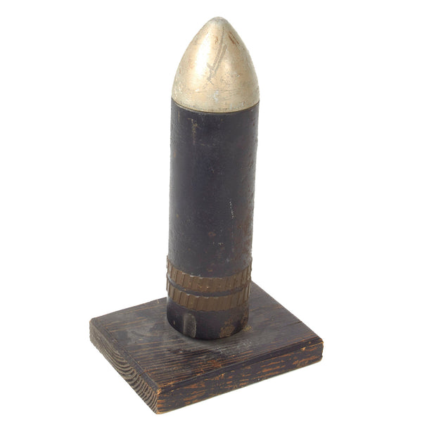 Original German WWII Inert Altered Artillery Round with Driving Bands ...