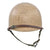 Original U.S. WWII Navy White-Painted Fixed Bale Front Seam McCord M1 Helmet with Matching White-Painted Firestone Liner Original Items