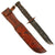 Original U.S. WWII USN Red Spacer Mark 2 KA-BAR Fighting Knife by Robeson Cutlery with USN Leather Sheath