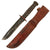 Original U.S. WWII USN Red Spacer Mark 2 KA-BAR Fighting Knife by Robeson Cutlery with USN Leather Sheath