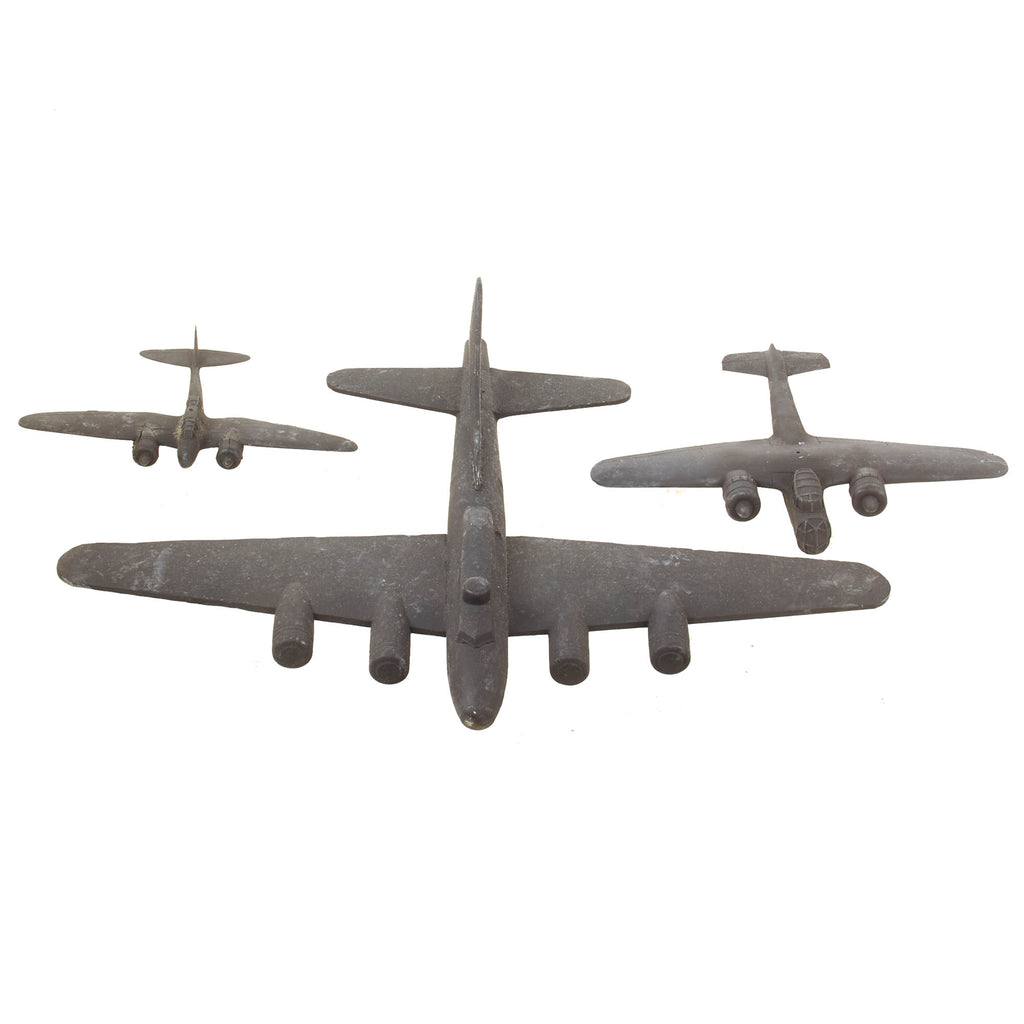 Original U.S. WWII German Japanese Dornier 17z & Jap Nick Trainer Recognition Model Airplane Lot by Cruver & One Unmarked - Dated 1942 & 1944