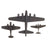 Original U.S. WWII German Japanese Dornier 17z & Jap Nick Trainer Recognition Model Airplane Lot by Cruver & One Unmarked - Dated 1942 & 1944