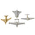 Original U.S. Cold War Era Recognition Model Airplanes - Swift F-4, Venom, J35 - Four Models Total Original Items