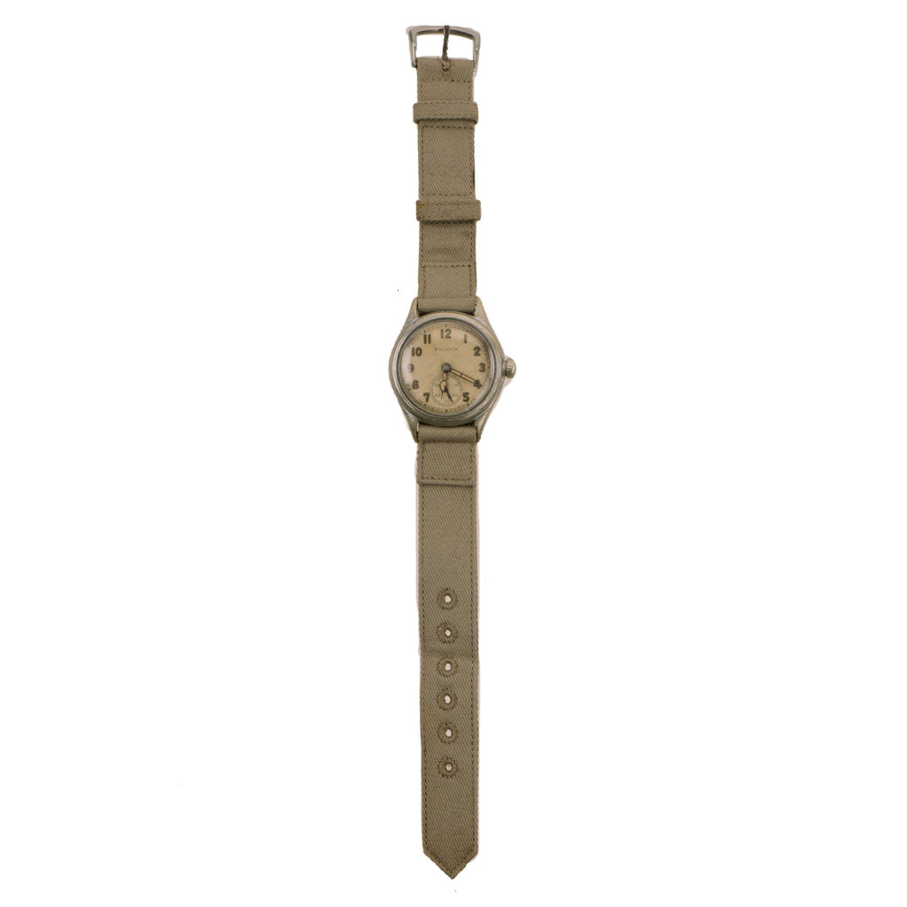 Original U.S. WWII Fully Functional US Army Ordnance Department 17-Jewel Wrist Watch by Bulova Original Items