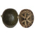 Original U.S. WWII Front Seam Swivel Bale M1 Helmet with CAPAC Liner - Replicated 4-Panel Medic Paint Original Items
