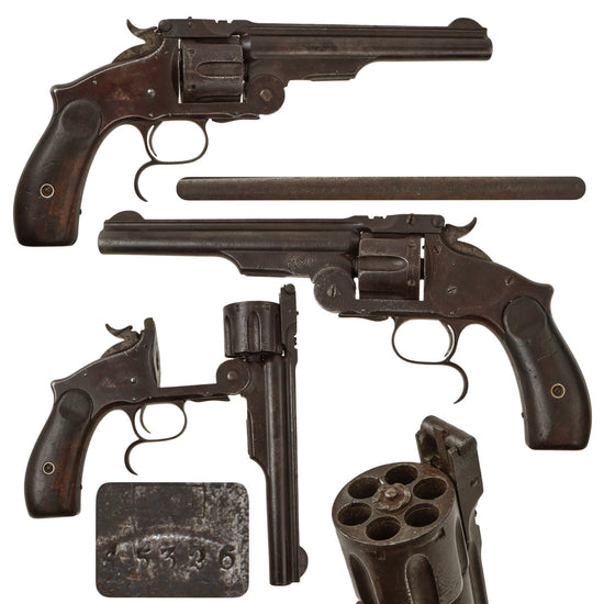 Original U.S. Smith & Wesson Russian Third Model No. 3 Revolver Dated 1874 with Walnut Grips - Serial 45326 Original Items