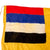 Original Manchurian Japanese War National Flag of Manchukuo - Chinese Province - Japanese Puppet State - 37 x 39½” Original Items