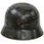 Original German WWII Luftwaffe M35 Sanitized Double Decal Steel Helmet with 1938 Dated 56cm Liner and Chinstrap - stamped Q64 Original Items