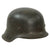 Original German WWII Heer Army Single Decal M42 Helmet with 59cm Liner - Stamped ckl66 Original Items