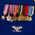 Original U.S. Vietnam War USN Two Decorated APH-5 Flight Helmets & Medal Board Group of Navy Captain D. Jake Ward - Commander of USS Constellation & Competitor for Project Mercury Original Items