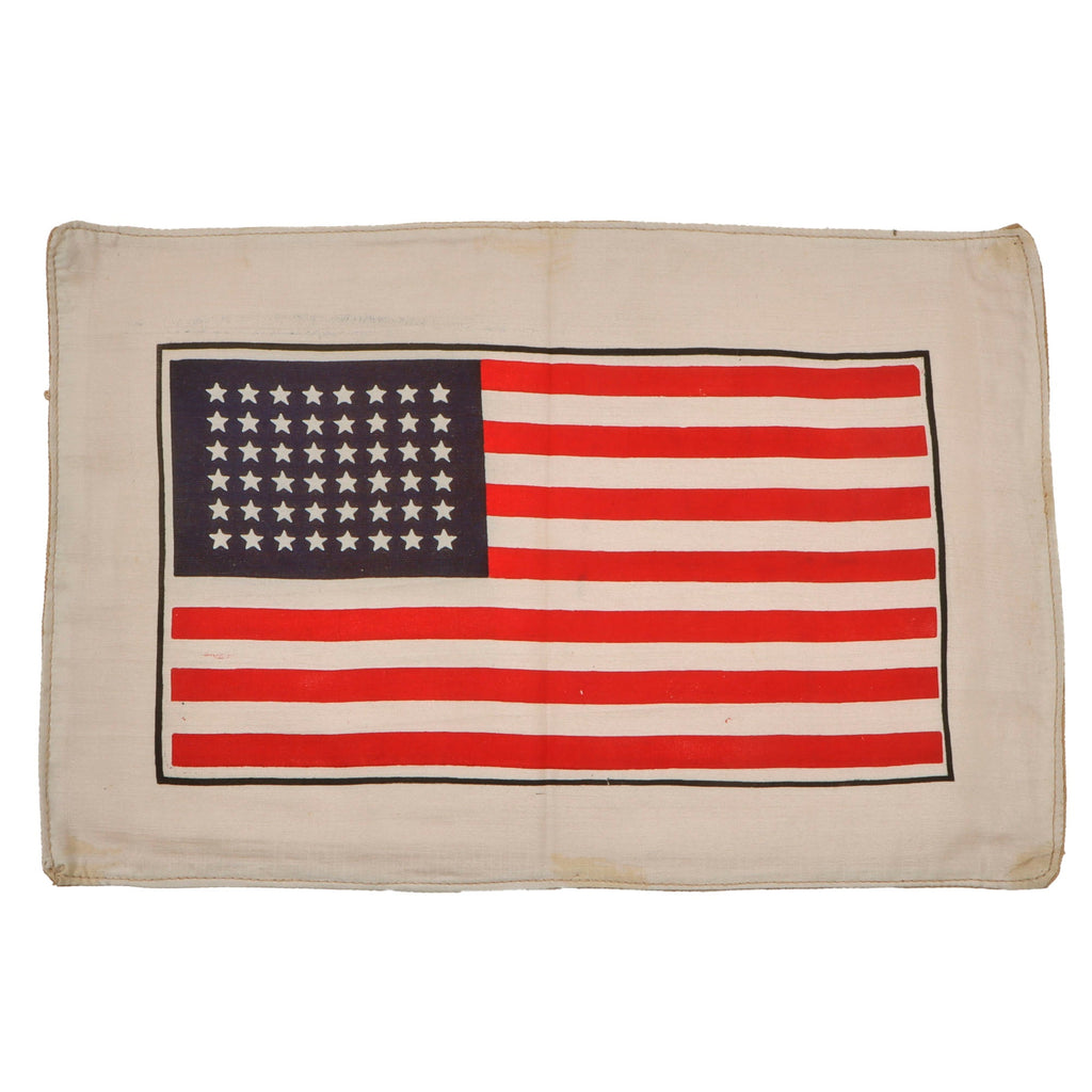 Original U.S. WWII US Army Air Forces A2 Jacket American Flag Patch - 13 1/4” x 8 3/4” Original Items