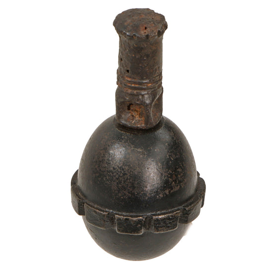 Original German WWI Model 1917 n/A Inert Egg Hand Fragmentation Grenade - Eierhandgranate Original Items