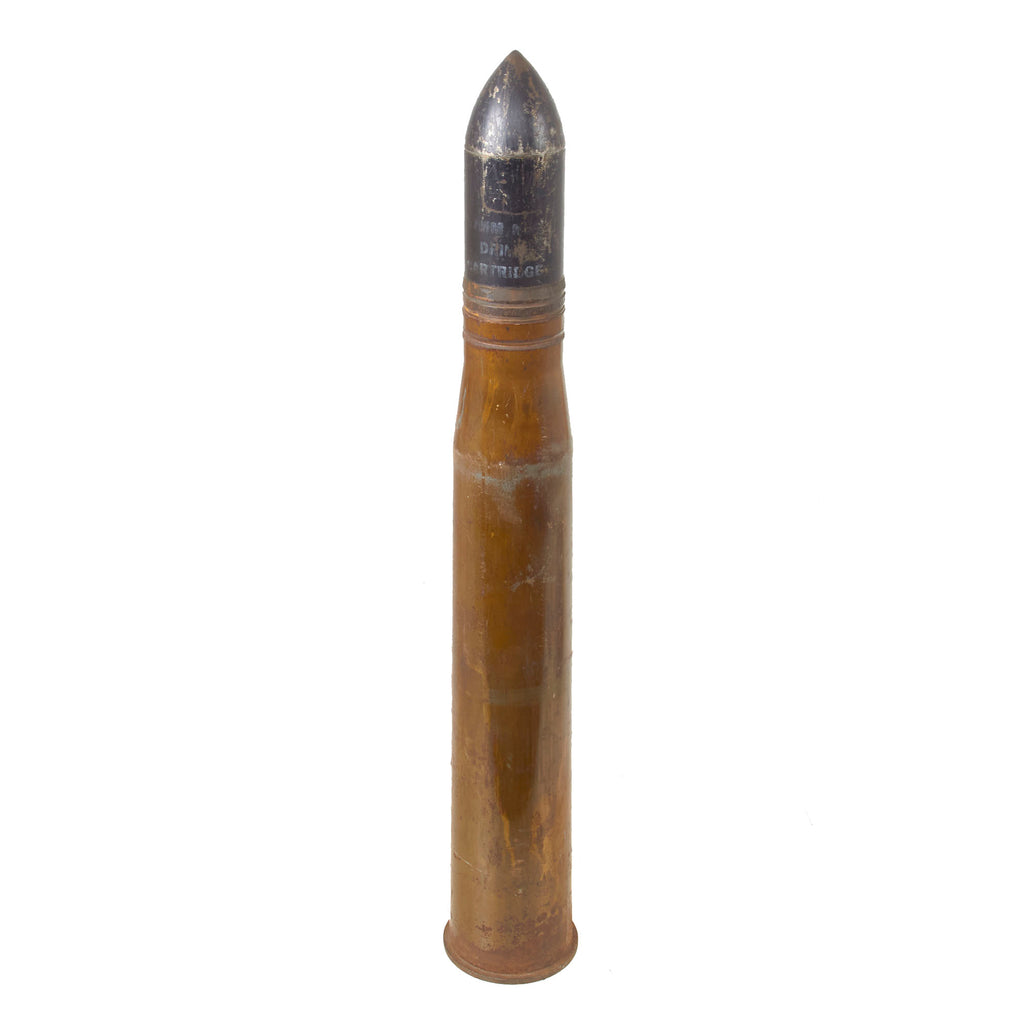 Original WWII Anti-Tank 57mm M23AB1 6 Pounder M22 Inert Drill Cartridge - Dated 1943 Original Items