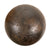 Original U.S. Civil War Confederate Enormous Spherical 10 Inch Mortar Shell with Inscription & Tong Ears Original Items