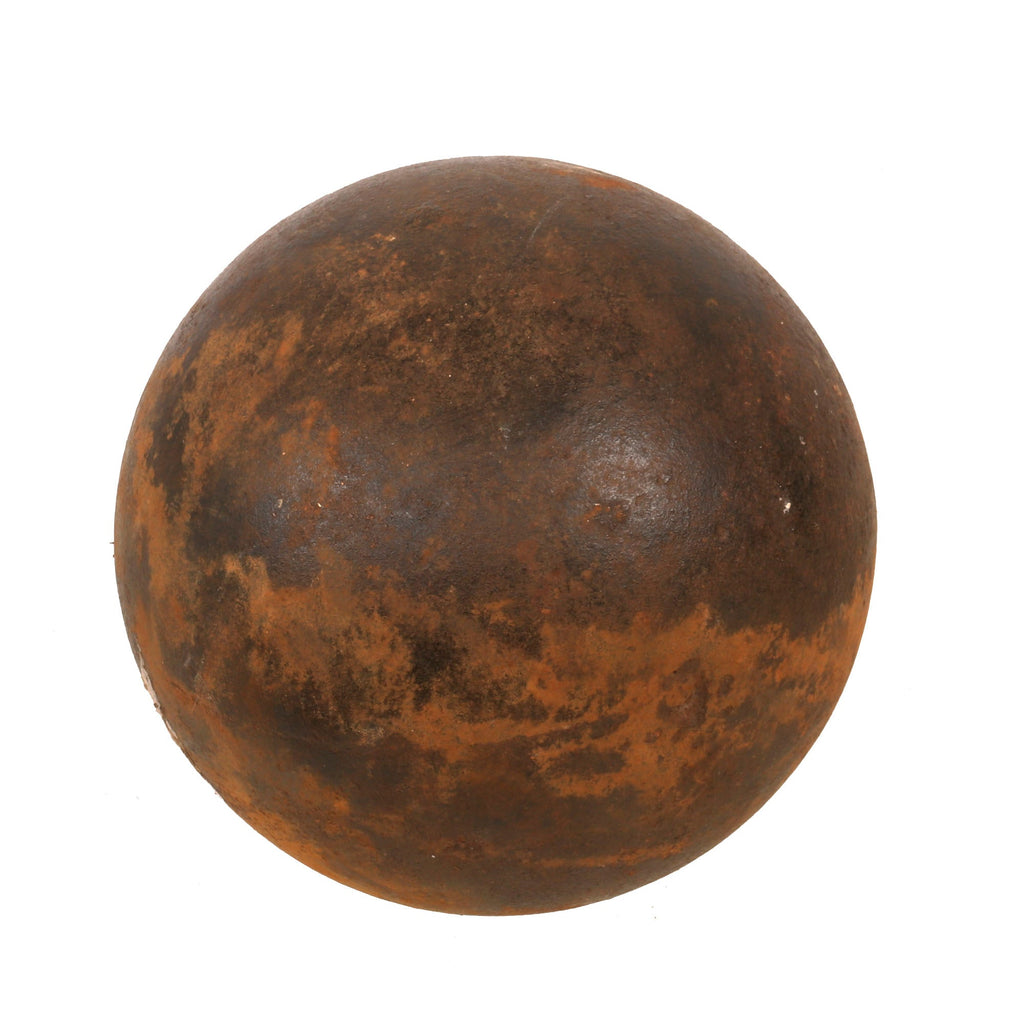 Original U.S. Civil War Confederate Copper Time Fused 24lb Inert Side Loaded Case Shot Cannon Ball Original Items