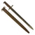 Original U.S. WWI Era M1905 Springfield 16 Inch Rifle Bayonet by S.A. with Incorrect 1917 Enfield Scabbard - Dated 1919 Original Items
