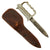 Original Australian WWII New Zealand Unmarked Commando Fighting Knuckle Knife With Original Sheath Original Items