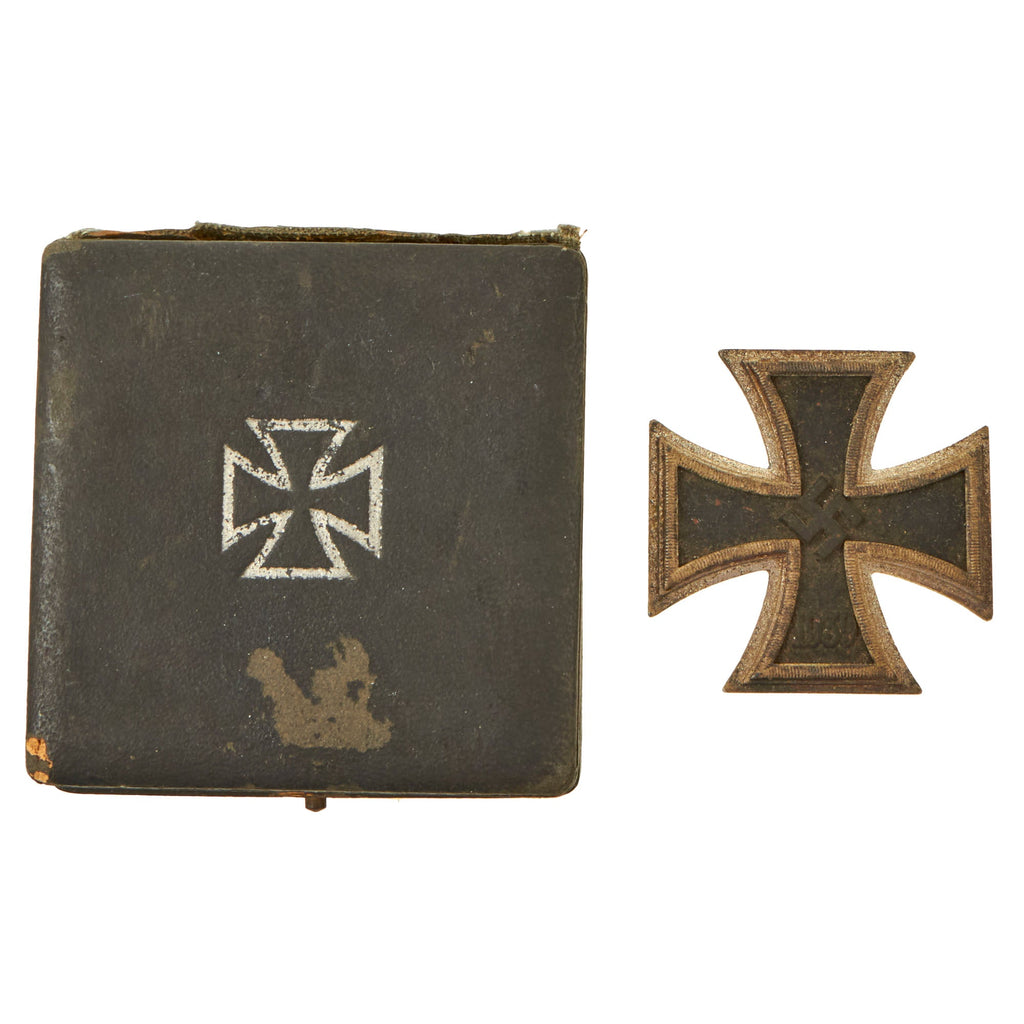 Original German WWII Cased Iron Cross First Class 1939 by C.F. Zimmermann of Pforzheim - EKI Original Items
