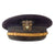 Original U.S. WWII Navy Officer’s Black Peaked Visor Cap by Rogers Peel Company Original Items
