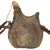 Original French WWI Model 1877 Early Small Size Canteen in Horizon Blue with Shoulder Strap - Bidon Original Items