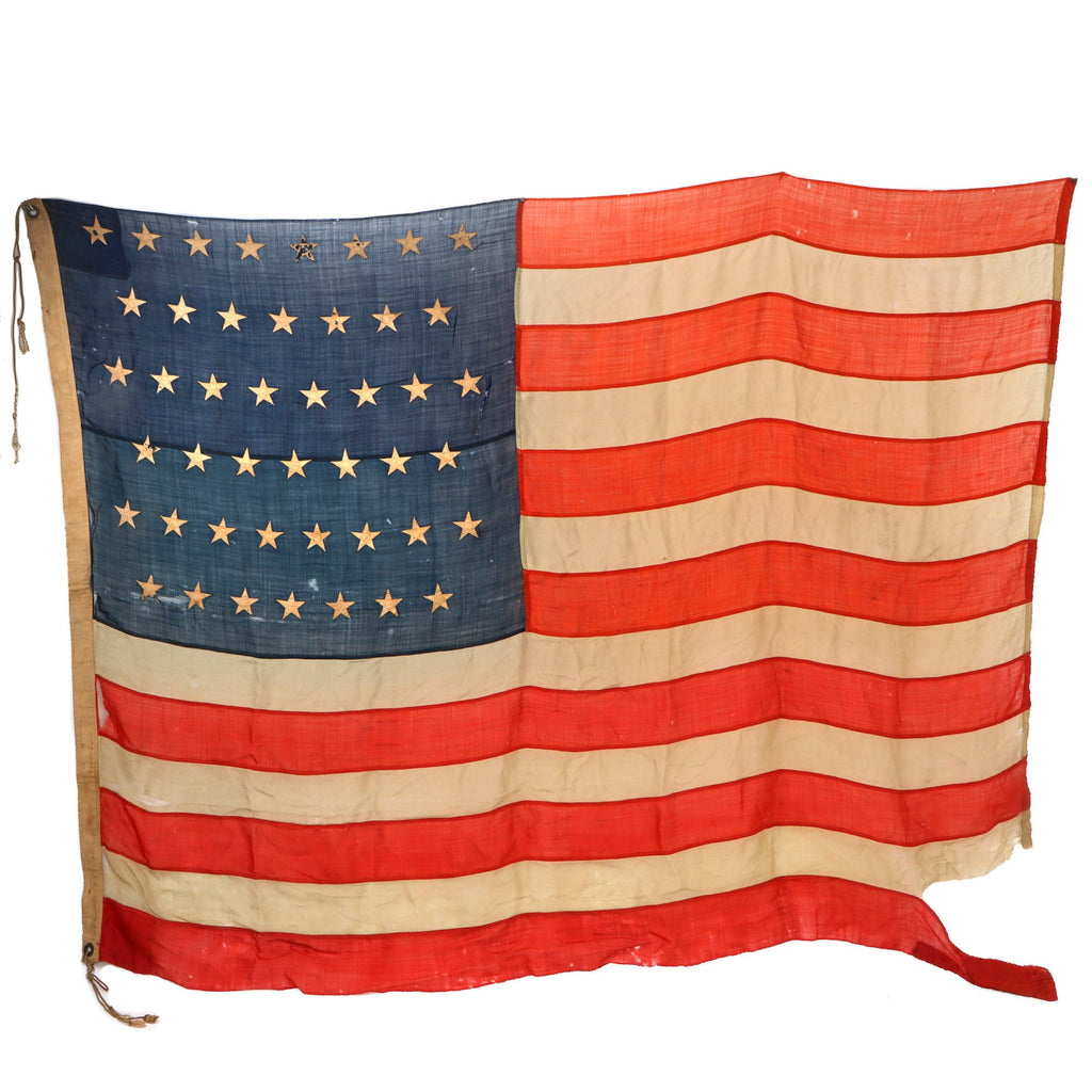 Original U.S. Spanish American War 45 Star Wool National Flag - Roughly 59 x 78” Original Items