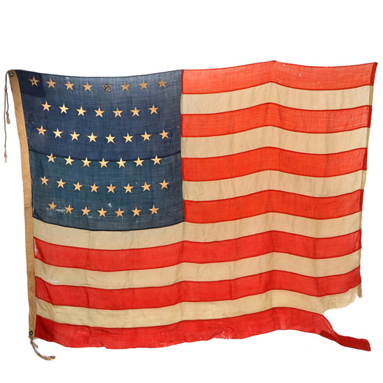 Original U.S. Spanish American War 45 Star Wool National Flag - Roughly 59 x 78” Original Items